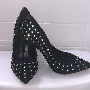 ALDO Chiave Crystal Paved Suede Pump